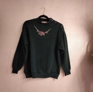 Chinawear Crew Neck Embroidered Sweat Shirt Size L